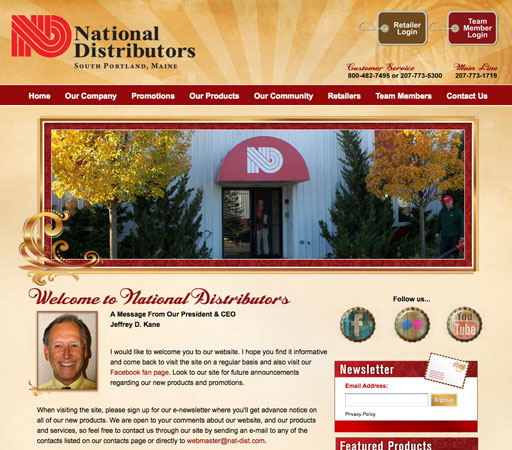 National Distributors Website